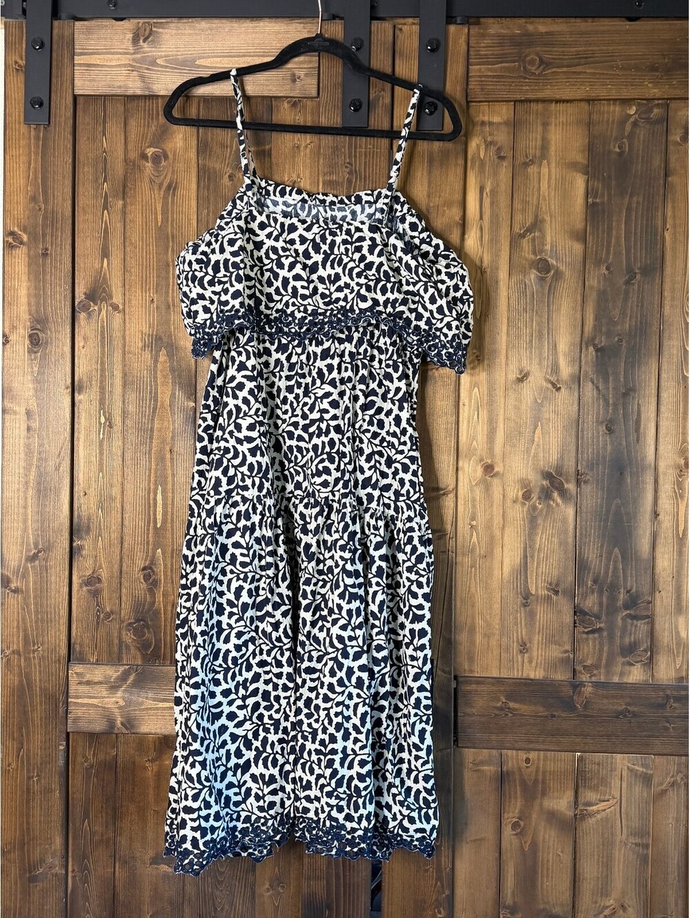 Navy blue and white Sundress